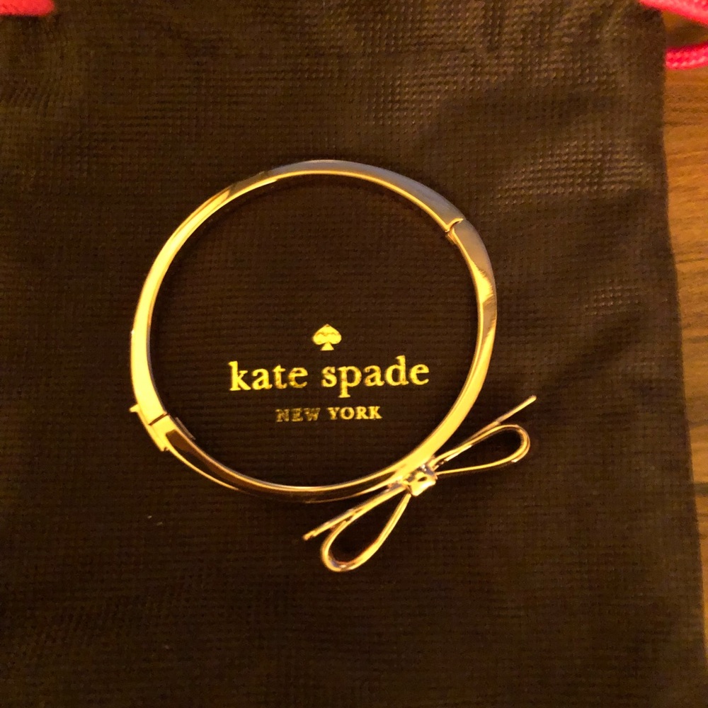 Kate spade rose gold bow bangle
